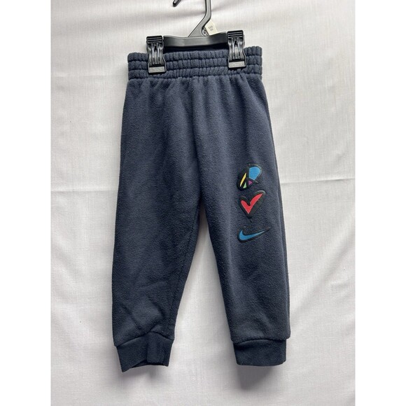 Nike Kids 2T Peace Love Swoosh Sweats Hoodie 2 Piece Set Black Colorful - Picture 9 of 14